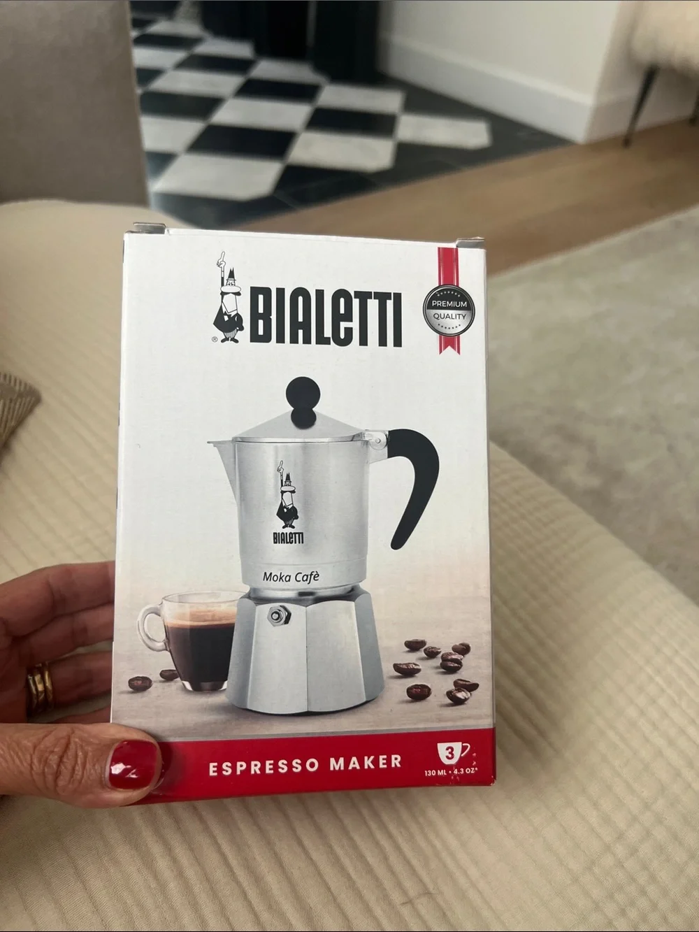 Bialetti Moka Café Stovetop Espresso Maker - Silver